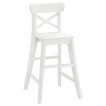 이케아 IKEA 의자 화이트 41x45x77cm (시트30x25x52cm) 고무나무원목, 이미지참조