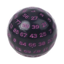 보드 게임 주사위 100 sided polyhedral dice d100 multi sided acrylic dices for table board 롤 플레잉 게임 바 pub, 블랙