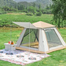 원터치 캠핑 텐트 3-4인용 방수