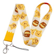 스키스트랩 위니 푸우 애니메이션 영화 Lanyards 키 넥 스트랩 ID 배지 홀더 체인 로프 열쇠 고리, [02] 2