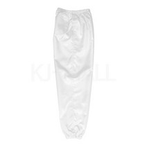 KJ 방진복 하의(포켓 3개) 제전복 무진복 제전방진복 클린복 크린룸 반도체 정전기방지 작업복 바지, 화이트-2XL(105)