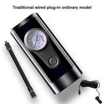 타이어 공기주입기 1800mAh 휴대용 자동차 공기 압축기 12V 160PSI 전기 무선 팽창기 펌프 오토바이 자전거 보트 자동 공, 미국, wired pointer
