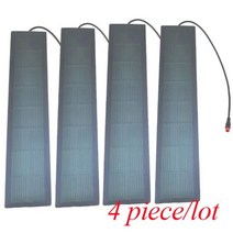 태양광 패널 긴 크기 태양 전원 CIGS 박막 전지 DIY 배터리 충전기 광 플렉스 방수 2W, CHINA, 4pcs