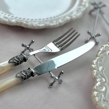 블리스홈 스텐 덤벨 수저받침 커트러리받침 플레이팅, L(9cm), 2P