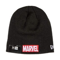 New Era 뉴에라 마블 브랜드 레드 텍스트 로고 니트 비니