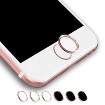 VSER 메탈 터치아이디 아이폰 홈버튼 스티커, 블랙+골드, 1개