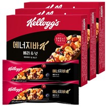 켈로그 에너지바K 베리&넛 30g / 리얼 블루베리와 크랜베리가 가득, 15개