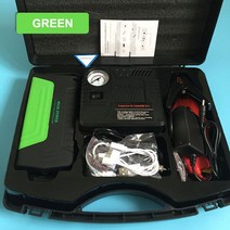 밧데리재생기 높은 전원 자동차 점프 스타터 50800mAh 보조베터리 휴대용 비상 배터리 부스트 충전기 12V, 02 Green