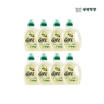 [세제혁명] 지엘 액체세제 1.3L x 8통[투명], 상세 설명 참조, 상세 설명 참조