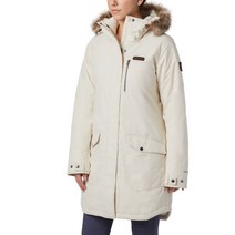 컬럼비아 서틀 마운틴 롱 다운 패딩 화이트 재킷 양털 셰르파 라이닝 후드 옴니히트 W Suttle Mountain Long Insulated Jacket