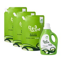 쑥소쿰 [친환경 마크 인증] 쑥 세탁세제 1.8L + 1.6L 3개, 1박스