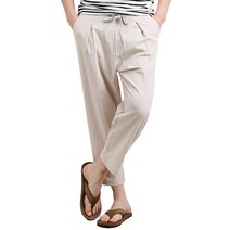 루찌 여름팬츠 PR-린넨9부 반베기 팬츠 밴딩 마바지