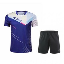 배드민턴복 요넥스 남녀 반팔 세트 맞춤 속건 통기 트레이닝복 배구 탁구 트레이닝복