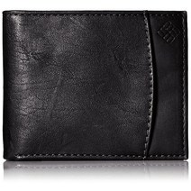 Columbia 남성용 RFID 패스케이스 지갑 콜 블랙 원사이즈, One Size, Coal Black