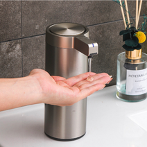 반영구적 스마트 주방세제 자동 디스펜서 센서식 리필용기 자동 세제 샴푸 샤워젤 USB충전식 디스펜서, 1개