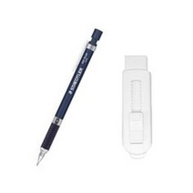 스테들러 메탈 제도샤프 네이비 바디 925-35 + 슬라이딩 지우개 화이트 세트, 1세트, 0.9mm
