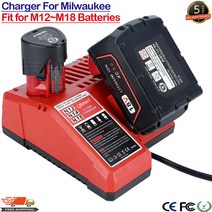 호환 밀워키 밀워키충전기 M12 M18 18V 배터리 충전기의 새로운 기능 48-59-1812 리튬 12 18 볼트 1860