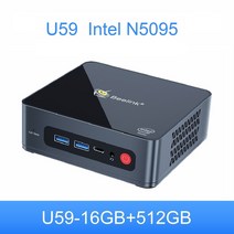 Beelink-U59 프로 인텔 11th N5105 미니 PC 컴퓨터 윈도우즈 11 DDR4 16GB 512GB SSD U59 N5095 8GB 256GB 1000M 데스크탑 게, CHINA, UK, 02 U59 N5095 16G512G