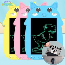 스마트 스케치 lcd 전자 메모 노트 패드 드로잉 필기 메모장 학원 판촉물 홍보용, 메모패드_옐로우고양이