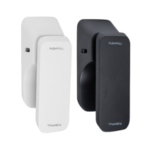 방문손잡이 푸쉬풀손잡이 푸시풀문고리 푸시풀손잡이 PPL-1701 화이트/블랙, 블랙