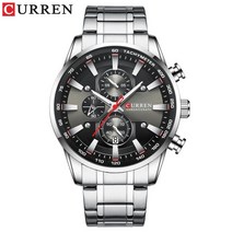 curren new mens 시계 석영 비즈니스 방수 시계 남자 시계 탑 브랜드 럭셔리 손목 시계 남자 크로노 그래프 reloj hombre