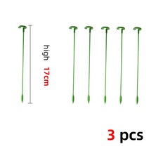 원예 재배 식물 정원 브래킷 꽃 모양의 지지대 화분에 심은 줄기 모란 난초 토마토 재사용 가능한 플라스틱 더미에 대한 안티 드롭 장치, 01 A - 17cm