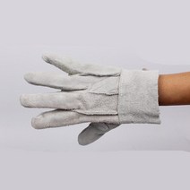 2개 용접 장갑 소형 작업용 가죽 공업용 공업 가시 원예 보호 알곤 불똥 숯불 화상 방지