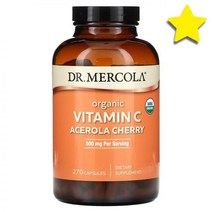 닥터머콜라 오가닉 비타민C 비타민씨 Vitamin Acerola 체리 Cherry 166 mg 270 캡슐