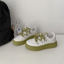 YAPOGI 홍 주 여성 캐주얼화 굽 3.5cm 운동화 캠퍼스화