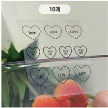페이지 PAGEE 카트리지 용지 리필 이지 투명 네임 아쿠아 베이직 포토투명 스티커용지, 1개, 베이직 용지 비접착_10개 묶음