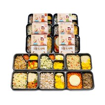 맛있는 아침한끼식사 건강 직장인 수험생 간편 점심 냉동도시락 12개세트, 일등도시락 6종 더블 테이스팅 세트 (총 12개)