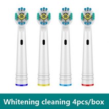 전동칫솔 리필모 구강 B 전동 칫솔 용 교체 브러시 헤드 Pro650 Pro700 0C20 3709 3744 4729 3756 D20 D29, 한개옵션1, 03 Whitening 18A