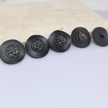 빈티지 단추 수입 고급 23/25MM Largge 사퇴 의류의 코트 재봉 액세서리 의류에 독특한 디자인 사자 머리 금속, [02] 25mm 6pcs, [01] black