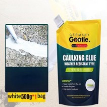 지붕방수시트 옥상 외벽 아스팔트 균열 충전제 지붕 방수 누출 수리 시멘트 조인트 충전, 흰색 500g, White 500g