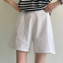 아이우먼 옆트임린넨밴딩반바지 TGK049M306 빅사이즈