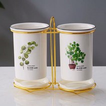 JINGHENG 도자기 젓가락통 가정용 물빠짐 주방 바구니 통방지 수납 선반, T05