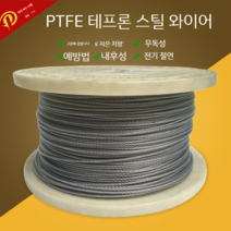 대용량 안전 로프 스텐 코팅 비너 2.5mm 3.0mm 공예용 액자걸이 와이어 레일 고하중, 와이어 2.5mm 고무 커버 10미터 가격