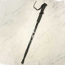 트레킹 스틱 등산 135cm 야외 하이킹 알루미늄 충격 방지 워킹 텔레스코픽 등반 기둥, 검은색