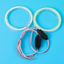 자동차 라이트습기제거제 자동차 라이트60mm-120mm LED 천사 원형 자동차 헤드 라이트 오토바이 링 조리개, 한개옵션1, 02 70MM