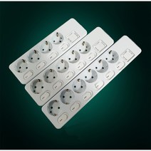 신성전기산업 국산 개별 스위치 16A 4구 5구 6구 누전차단 과부하차단 접지 멀티탭, 개별6구, 3M