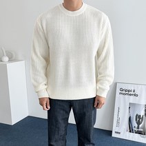 데일트 남자 빅사이즈 하찌 라운드 오버핏 니트