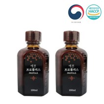 [한국양봉농협] 국내산 100% 프로폴리스 100ml x 2병 선물세트 (쇼핑백 포함), 상세 설명 참조, 상세 설명 참조