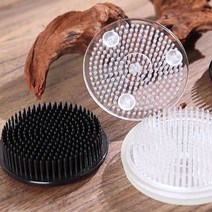 플라스틱 흡착식 꽃꽂이 침봉 원형 6cm, 쿠팡 투명