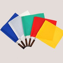 컬러깃발 청기백기 신호기 응원 체육대회 빨간깃발 결승 점 게임 출발신호 파란깃발 청기백기 선 운동회깃발, 블루