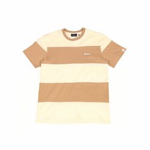 티엠알더블유 [TMRW] TMRW 깃발자수 절개배색 티셔츠(112HCT801U_BE)