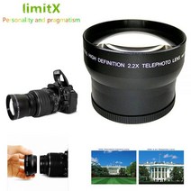 파나소닉 LUMIX FZ1000 Mark II DMC-FZ1000 카메라/HC-VX1 VX1 HC-VXF1 VXF1 캠코더용 2.2 배 확대 망원 렌즈, Adaptall-2, 1개