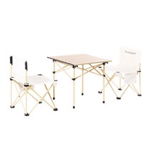 인앤캠핑 캠핑테이블 초경량 접이식 낚시의자 캠핑의자 1 1, 비비큐체어 테이블 중형x2개