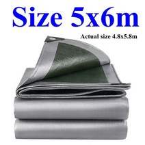 pe tarpaulin 방수 천 야외 정원 식물 창고 보트 자동차 트럭 캐노피 방수 태양 그늘 천 애완 동물 하우스 커버 0.32mm, 5x6m