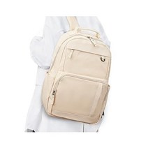 bergsalz 여성용 남성용 여행용 백팩 노트북 비행기용 휴대용 가방 개인 아이템 여행 필수품 블랙., 베이지.