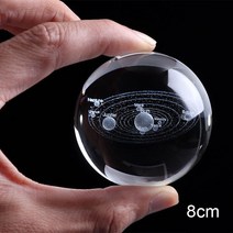 지리학 지구본 세계지도 수업교구 8cm 레이저 조각 태양계 3d 미니어처 행성 모델 유리 공 장식 홈 선물 크리스탈 볼 지리 교육